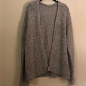 Gap Gray Open-Front Cardigan